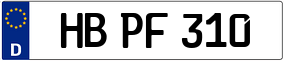 Truck License Plate